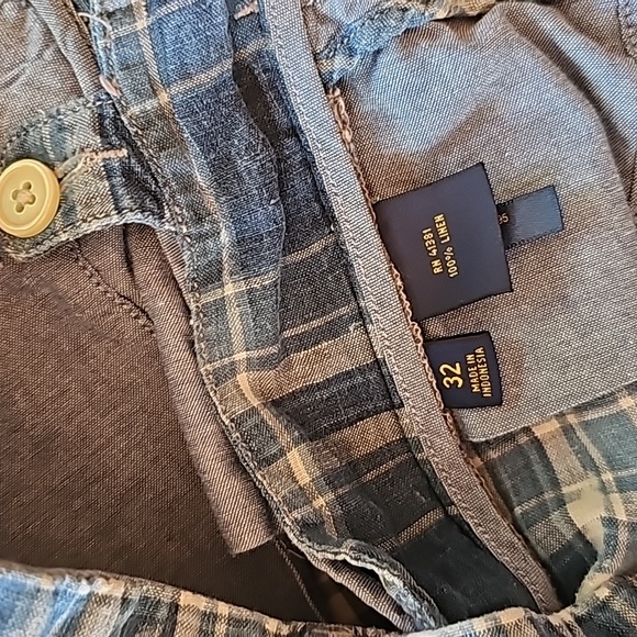 👪 Authentic India Madras by Ralph Lauren POLO 32 linen classic fit 9" shorts - Picture 6 of 9